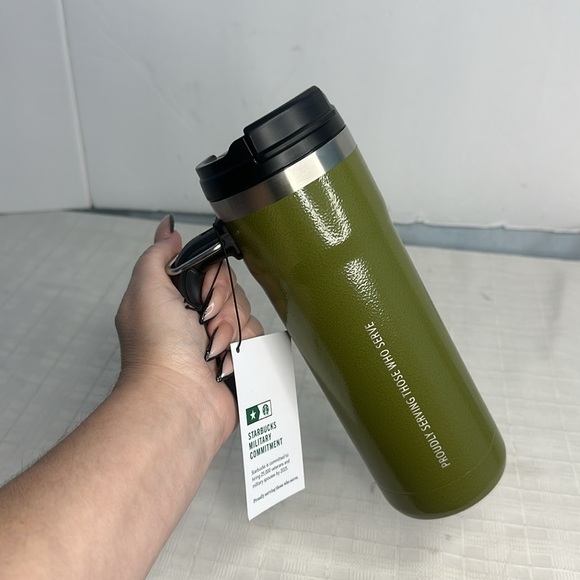 Starbucks + Stanley Military Commitment Double Walled Hammered Stainless Steel - Picture 13 of 13